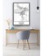 Izmir Şehir Haritası Çerçevesiz Poster-Harita Sanatı, Map Art Design 3
