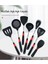 Silikon Spatula Mutfak Eşyası Seti Yüksek Sıcaklığa Dayanıklı Çorba Kaşığı Kızartma Spatula Pirinç Kaşığı (Yurt Dışından) 5