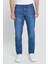 ALTINYILDIZ CLASSICS Erkek Mavi Comfort Fit Rahat Kesim %100 Pamuk Denim Jean Kot Pantolon 1