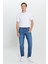 ALTINYILDIZ CLASSICS Erkek Mavi Comfort Fit Rahat Kesim %100 Pamuk Denim Jean Kot Pantolon 2