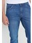 ALTINYILDIZ CLASSICS Erkek Mavi Comfort Fit Rahat Kesim %100 Pamuk Denim Jean Kot Pantolon 5