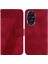 Onur Için Telefon Kılıfı 200 5g Flip Folio Kapak Pu Deri Kabartmalı Desen (Yurt Dışından) 1
