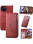 IPhone 15 Için Flip Case Artı El Kayışı Eşkenar Dörtgen Şekli Standı Cüzdan Günlük (Yurt Dışından) 1