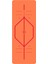 Hizalama Tasarım 5mm Kauçuk Mat Kaydırmaz Yoga Mat Pilates Mat Turuncu 1