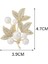 Zarif İnci Detaylı Üç Yaprak Yaka İğnesi Kadınlar İçin Şık Aksesuar 3