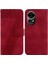 Telefon Kılıfı Için Huawei Nova 12 Kabartmalı Desen Cüzdan Pu Deri Flip Kart (Yurt Dışından) 1