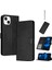 Kart Yuvası Saf Renk ile Toka ile IPhone 15 Kickstand Için Flip Case (Yurt Dışından) 3