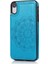 IPhone Xr Desen Çiçek Çift Düğmeler Için Kart Tutucu Kılıf ile Cüzdan (Yurt Dışından) 1
