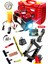 Combo 12V 150PSI Ağır Hizmet Çift Silindirli Çantalı Hava Kompresörü 1500KG Cırcırlı Kriko Set 1