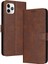Kart Yuvası ile IPhone 11 Pro Max Saf Renk Pu Deri Için Flip Case (Yurt Dışından) 4