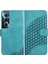 Realme C65 Flip Iş Geometrik Desen Pu Deri Flip Case (Yurt Dışından) 1