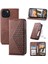 IPhone 15 Için Flip Case Standı Eşkenar Dörtgen Şekli Cüzdan El Kayışı Günlük Kullanım (Yurt Dışından) 1