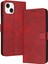 Toka Saf Renk Pu Deri Kickstand ile IPhone 15 Artı Flip Case (Yurt Dışından) 1