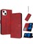Kart Yuvası ile Toka Kickstand Saf Renk ile IPhone 13 Için Flip Case (Yurt Dışından) 4