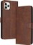 Kart Yuvası ile IPhone 11 Pro Max Saf Renk Pu Deri Için Flip Case (Yurt Dışından) 1