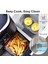 Ninja Fritöz Için Silikon Tencere - Çift Fritöz Için Yeniden Kullanılabilir 2 Silikon Fritöz Gömlekleri Seti, Fritöz Sepeti Siyah (Yurt Dışından) 5