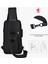 Telox Fashion USB Şarj Portlu ve Kilitli Omuz ve Göğüs Çantası, Şık Tasarım, Powerbank Bağlantılı, Hareket Halinde Şarj 5