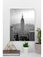 Empire State Binası Siyah Beyaz Cam Tablo | Hediyelik, Dekoratif, Ofis, Mutfak 1