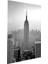 Empire State Binası Siyah Beyaz Cam Tablo | Hediyelik, Dekoratif, Ofis, Mutfak 2