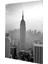 Empire State Binası Siyah Beyaz Cam Tablo | Hediyelik, Dekoratif, Ofis, Mutfak 4
