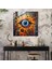 Nazar Boncuğu Cam Baskı - Nazar Boncuğu, Cam Sanatı, Duvar Süslemesi, Cam Baskı, 30 x 30 cm 2