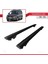 Volkswagen Caddy 2010-2015 Arası ile Uyumlu Hook Model Anahtar Kilitli Ara Atkı Tavan Barı Siyah 4