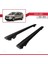 Dacia Lodgy 2012 ve Sonrası ile Uyumlu Hook Model Anahtar Kilitli Ara Atkı Tavan Barı Siyah 4