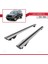 Jeep Cherokee (Kj) 2001-2008 Arası ile Uyumlu Hook Model Anahtar Kilitli Ara Atkı Tavan Barı Gri 4
