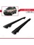 Opel Antara 2006-2016 Arası ile Uyumlu Hook Model Anahtar Kilitli Ara Atkı Tavan Barı Siyah 4