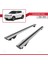 Ssangyong Tivoli 2015 ve Sonrası ile Uyumlu Hook Model Anahtar Kilitli Ara Atkı Tavan Barı Gri 4