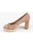 Odette Bej Kadın Topuklu Loafer 3