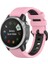 20MM/22MM/26MMMMMSILIKON Kayış Garmin FENIX6X Saftolik MK1MK2 Silikon Iki Tonlu Kayış (Yurt Dışından) 1