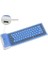 Qwerty Mını Kablosuz Bluetooth Bilgisayar Klavye Ergonomik Katlanabilir Şarj Edilebilir Keycap Ipad Pc Için Taşınabilir Silikon Su Geçirmez Tuş Takımı | Klavye (Mavi) (Yurt Dışından) 4