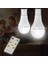 LED Solar Lamp, 9W Solar Power Super Bright Bulbs With Remote Control-Solar Camping / Emergency Light For Camping Hiking, 2pcs (Yurt Dışından) 2