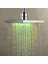 LED Duş Başlığı Banyo Aksesuarları Renkli Kafaları Douche Yağış Seti Kare Üst Duş Işık Ev Geliştirme Lambası | Duş Başlıkları (Yurt Dışından) 4