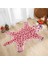 Pembe Leopar Desen Halı Faux Cilt Deri Kaymaz Anti Skid Mat Yıkanabilir Hayvan Baskı Halı Oturma Odası Yatak Odası Için | Halı (Yurt Dışından) 3