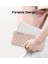 Qwert Kablosuz Sessiz Mini Oyun Klavye Mouse Combo Yuvarlak Düğme Sihirli Klavye Mouse Kit iPad iPhone Telefon Için Hp Dizüstü Pc Gamer | Klavye (Pembe) (Yurt Dışından) 5