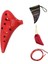 Ocarina 12 Buracos C Anahtar Ocarina 12 Delik Ocarina Flüt Orff Aletleri Çocuklar Için Müzik Aletleri | Ocarina (Kırmızı) (Yurt Dışından) 2