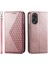 Oppo A38 4g Günlük Kullanım Için Flip Case Cüzdan Eşkenar Dörtgen Şekli Standı El Kayışı (Yurt Dışından) 1