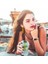 Samsung Galaxy Fit-E / SM-R375 Için Pembe Çerçeveli Pu Timsah Saat Bandı Kayışı (Yurt Dışından) 4