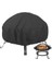 Vancl 420D Oxford Bez Yuvarlak Yangın Çukur Kapak, Açık Barbekü Izgara Soba Kapak (122 * 122 * 46 Cm) (Yurt Dışından) 1