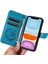 Kredi Kartı Yuvası ile IPhone 12 Mini Yüksek Kaliteli Deri Için Flip Case (Yurt Dışından) 5