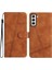 Samsung Galaxy S21 Için Flip Case Kart Yuvaları Tutucu Manyetik Kapak Folio Pu (Yurt Dışından) 1