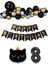 Siyah Kedili Happy Bırthday Doğum Günü Seti Kedi konsept Balon Seti 8 yaş Parti Doğum Günü Konsept Parti Eğlence 1