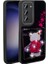 Galaxy S23 Kılıf Parlak Simli Ve Şirin Hayvan Figürlü Whimsy Premium Silicone Case Cover 1