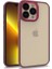 iPhone 13 Pro Şık Görünümlü ve Arkası Şeffaf Flora Premium Kılıf 1
