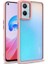 Oppo A96 4g Şık Görünümlü ve Arkası Şeffaf Flora Premium Kılıf 1