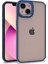 iPhone 13 Şık Görünümlü ve Arkası Şeffaf Flora Premium Kılıf 1
