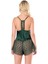 Shopidik Koyu Yeşil Saten Babydoll Şort Takımı 3