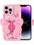 Apple iPhone 14 Pro Max Kılıf Kamera Korumalı Figürlü Kapya Kapak Pembe 2